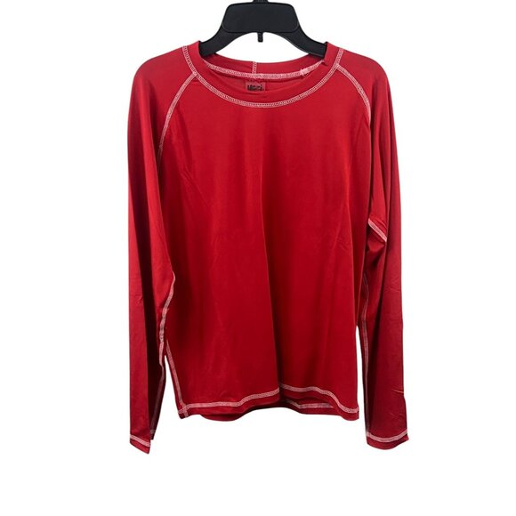 Uzzi Active Wear Men's Long Sleeve Rashguard Swim Tee UPF 50+ Sz L Stretch Bea - Picture 8 of 8